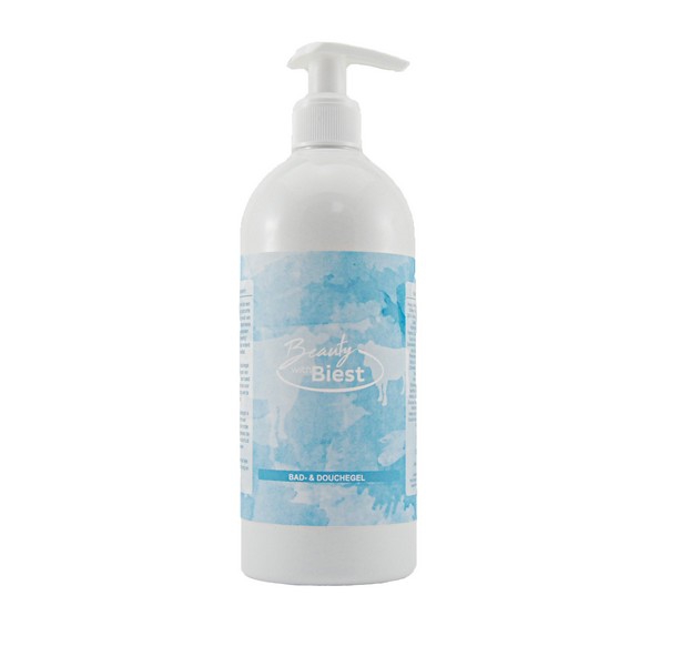Nieuw: bad- + douchegel 500 ml.